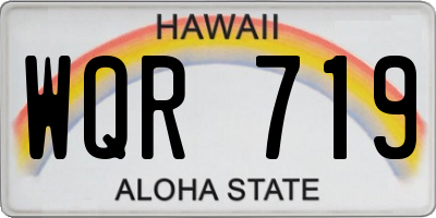 HI license plate WQR719