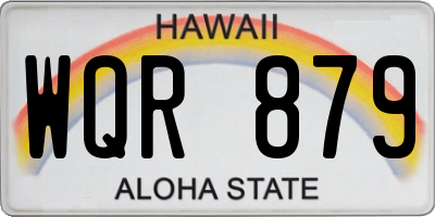 HI license plate WQR879