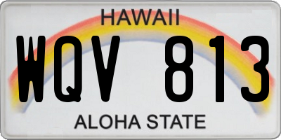 HI license plate WQV813