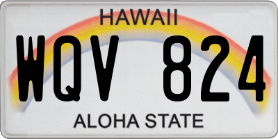 HI license plate WQV824