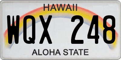 HI license plate WQX248