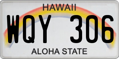 HI license plate WQY306