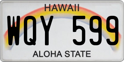 HI license plate WQY599