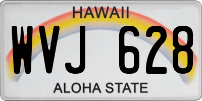 HI license plate WVJ628