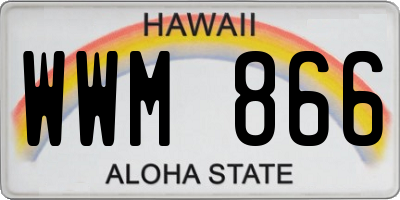 HI license plate WWM866