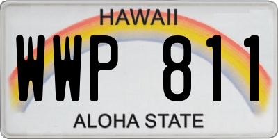 HI license plate WWP811