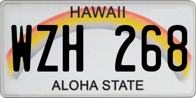 HI license plate WZH268