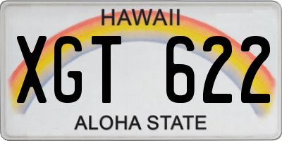 HI license plate XGT622