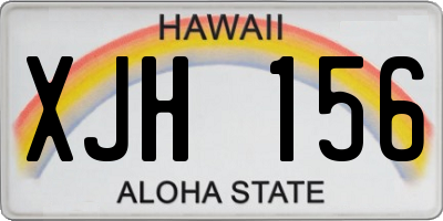 HI license plate XJH156