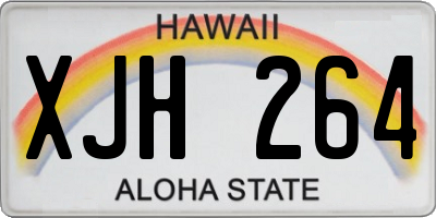 HI license plate XJH264