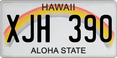 HI license plate XJH390