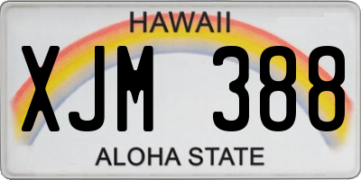 HI license plate XJM388