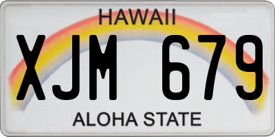 HI license plate XJM679
