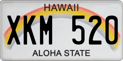 HI license plate XKM520