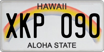 HI license plate XKP090