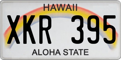 HI license plate XKR395