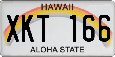 HI license plate XKT166