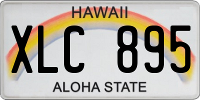 HI license plate XLC895