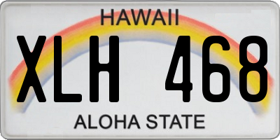 HI license plate XLH468