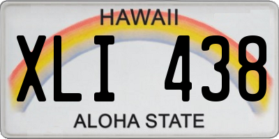 HI license plate XLI438