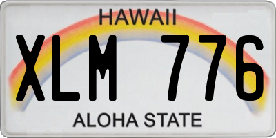 HI license plate XLM776