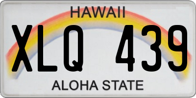 HI license plate XLQ439