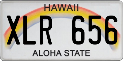 HI license plate XLR656