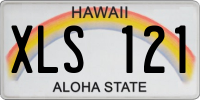 HI license plate XLS121