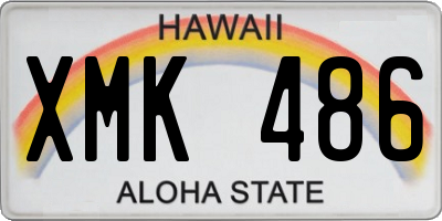HI license plate XMK486