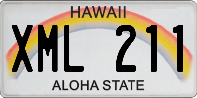 HI license plate XML211