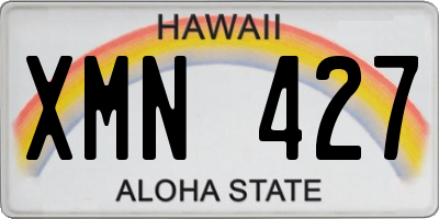 HI license plate XMN427