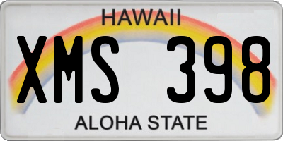 HI license plate XMS398