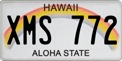 HI license plate XMS772