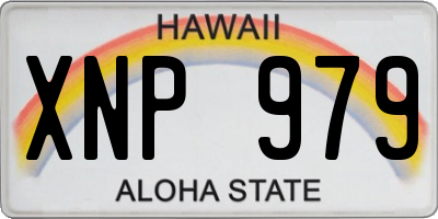 HI license plate XNP979