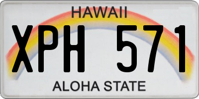 HI license plate XPH571