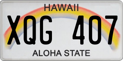 HI license plate XQG407