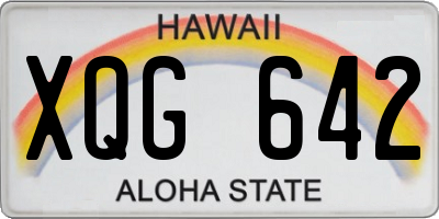 HI license plate XQG642
