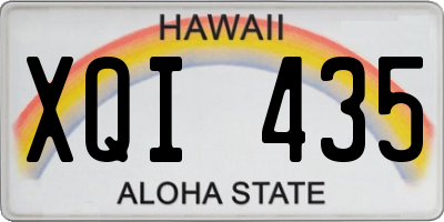 HI license plate XQI435