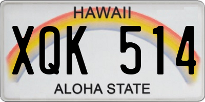 HI license plate XQK514