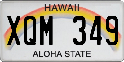 HI license plate XQM349