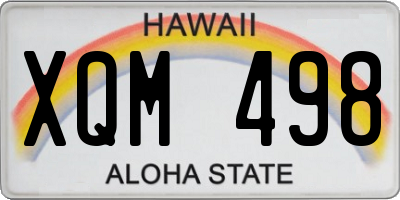 HI license plate XQM498