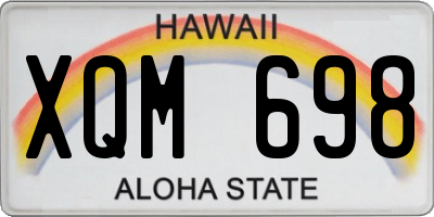HI license plate XQM698