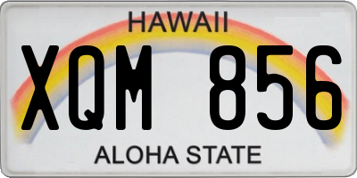 HI license plate XQM856