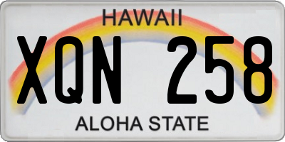 HI license plate XQN258