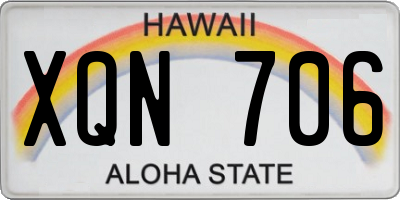 HI license plate XQN706