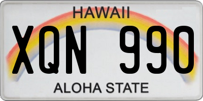 HI license plate XQN990