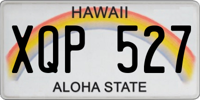 HI license plate XQP527