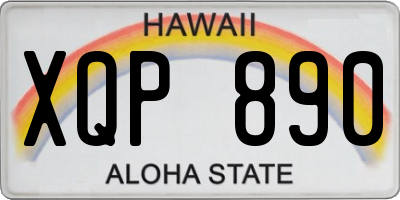 HI license plate XQP890