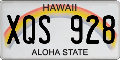HI license plate XQS928