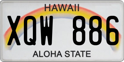 HI license plate XQW886